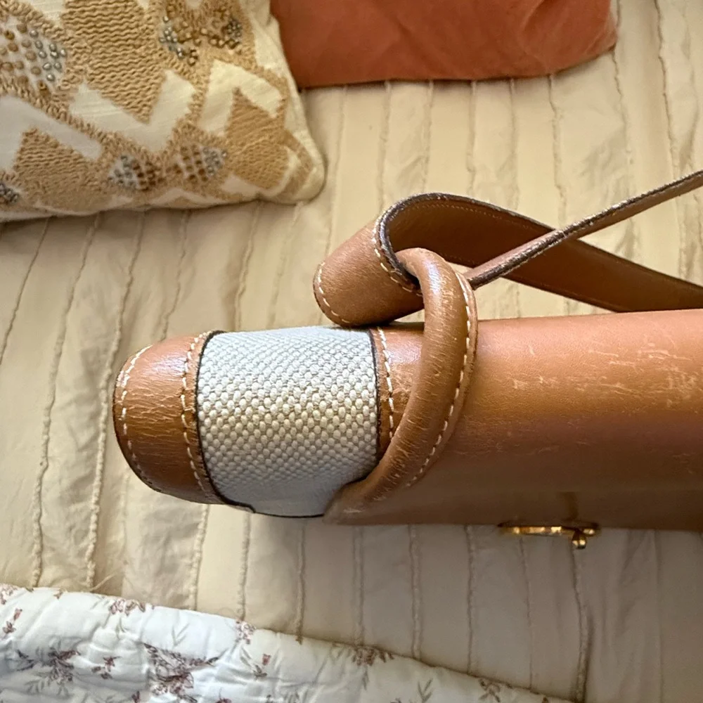 Hermes Barenia Toile With Horse Bit Buckle - Picture 11 of 16